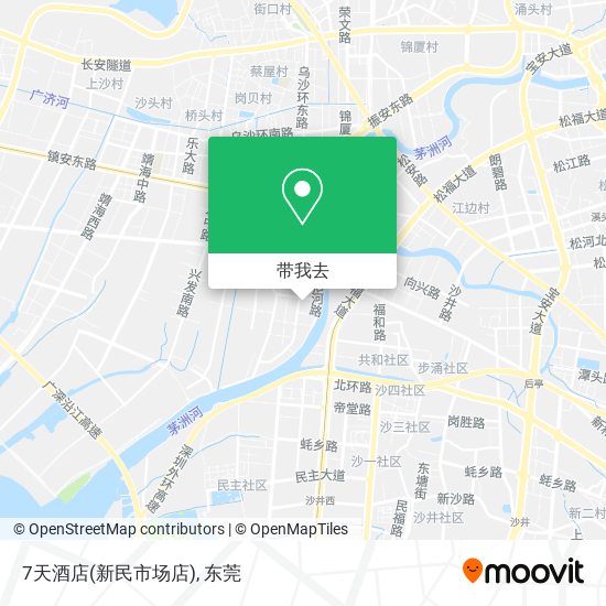 7天酒店(新民市场店)地图