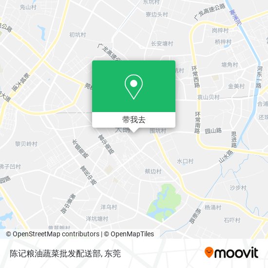 陈记粮油蔬菜批发配送部地图