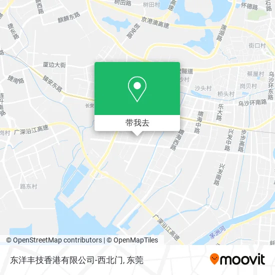 东洋丰技香港有限公司-西北门地图
