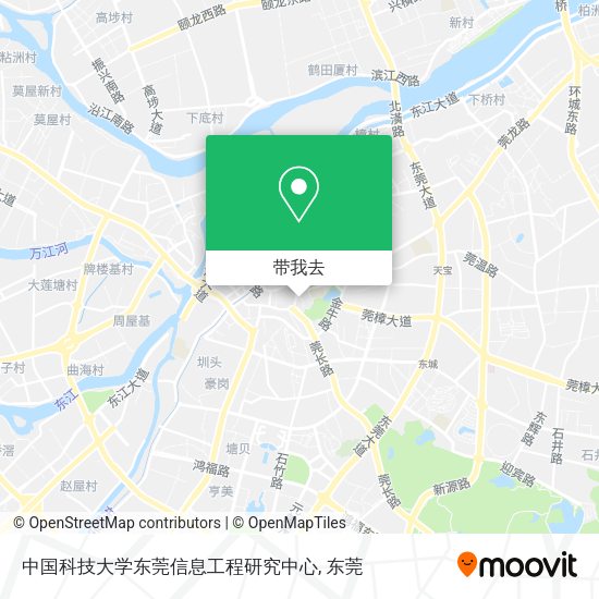 中国科技大学东莞信息工程研究中心地图