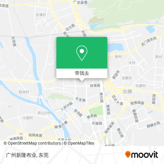 广州新隆布业地图