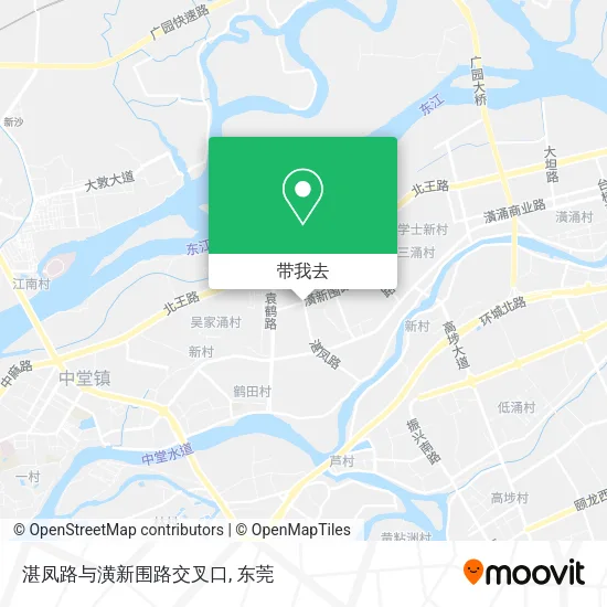 湛凤路与潢新围路交叉口地图