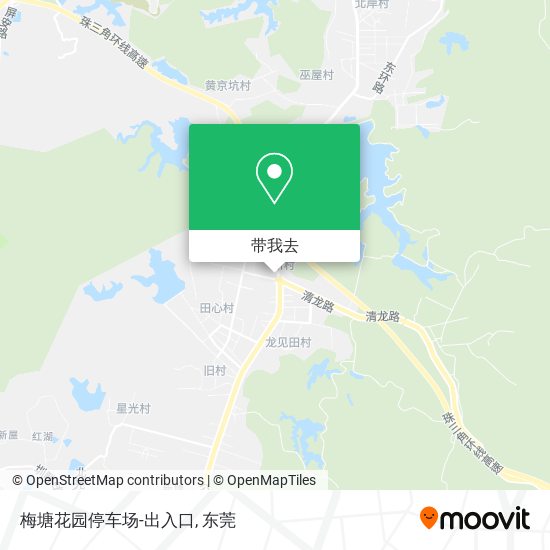 梅塘花园停车场-出入口地图