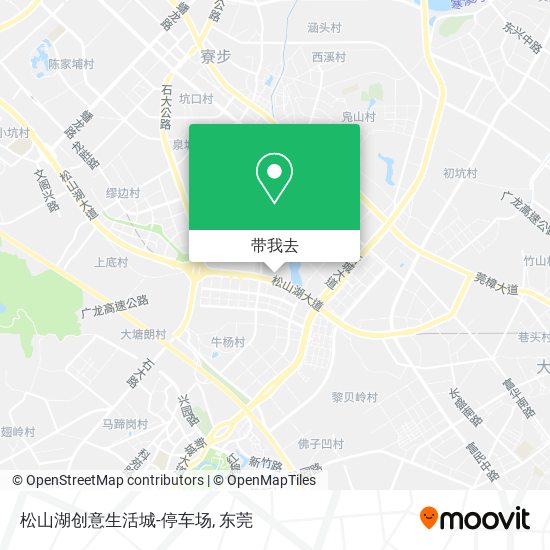 松山湖创意生活城-停车场地图