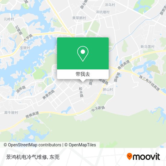 景鸿机电冷气维修地图