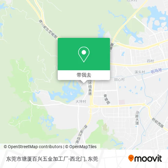东莞市塘厦百兴五金加工厂-西北门地图