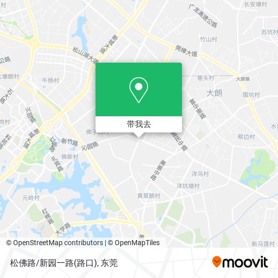 松佛路/新园一路(路口)地图