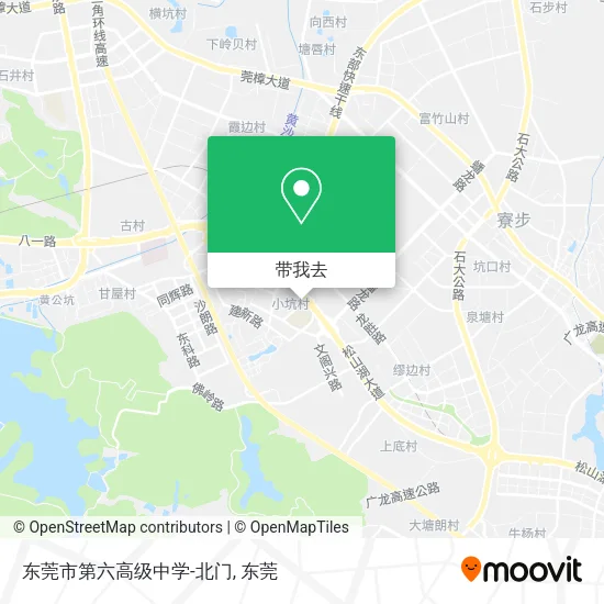 东莞市第六高级中学-北门地图