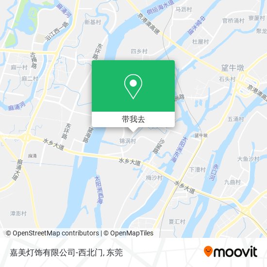嘉美灯饰有限公司-西北门地图