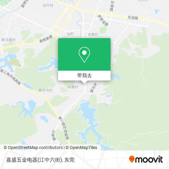 嘉盛五金电器(江中六街)地图