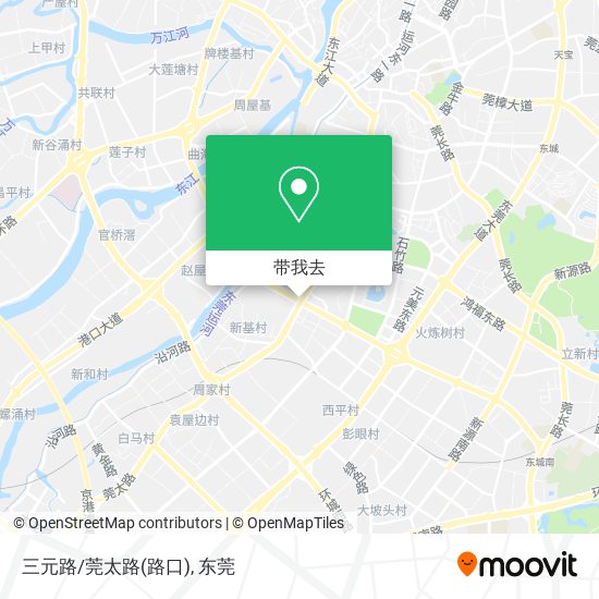 三元路/莞太路(路口)地图