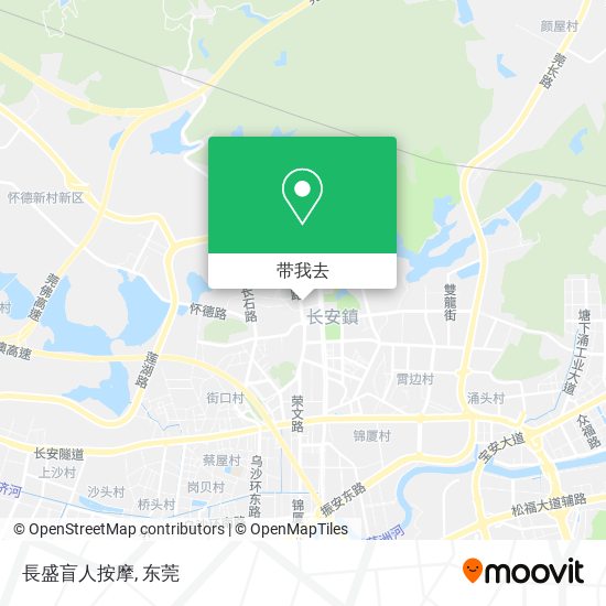 長盛盲人按摩地图