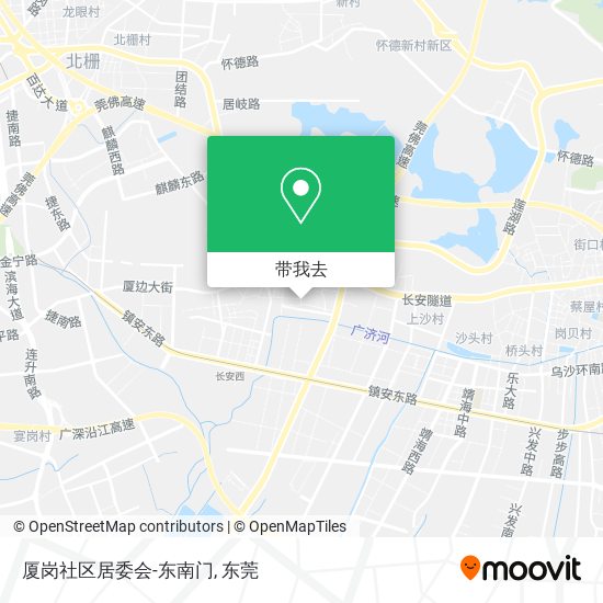 厦岗社区居委会-东南门地图