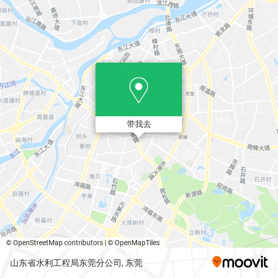 山东省水利工程局东莞分公司地图