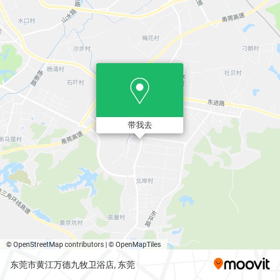 东莞市黄江万德九牧卫浴店地图