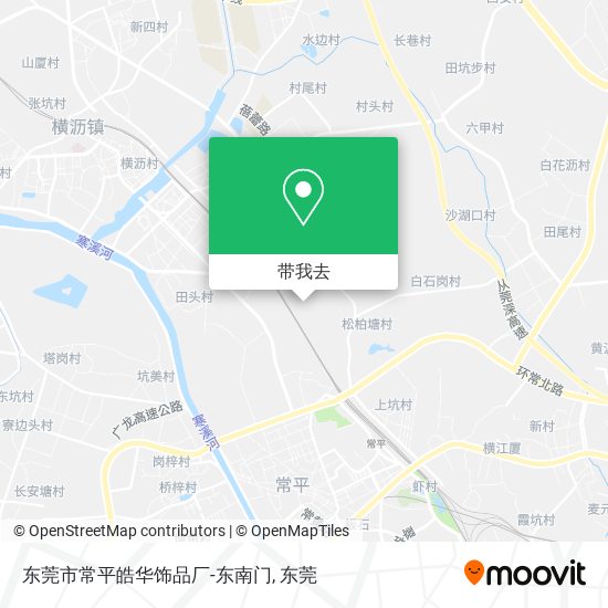 东莞市常平皓华饰品厂-东南门地图