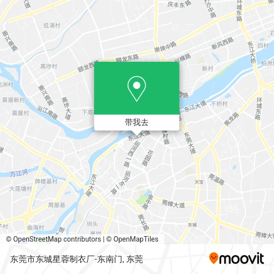 东莞市东城星蓉制衣厂-东南门地图