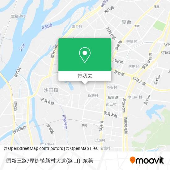 园新三路/厚街镇新村大道(路口)地图