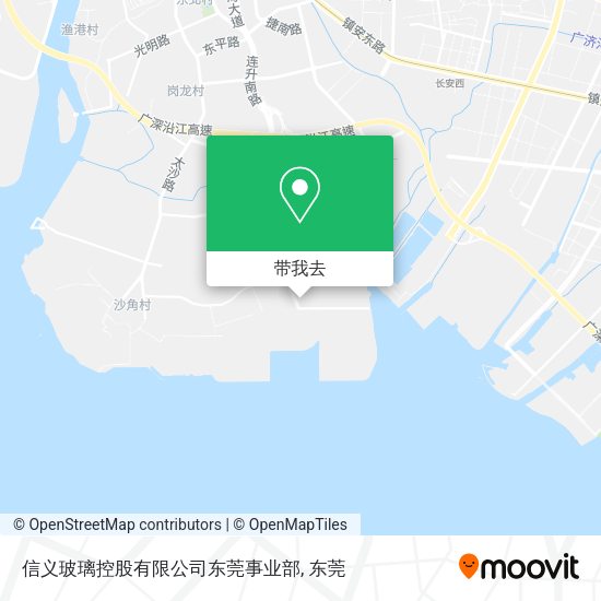 信义玻璃控股有限公司东莞事业部地图