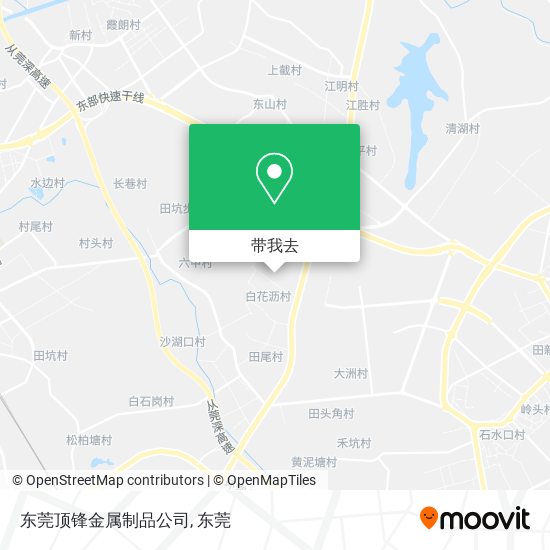 东莞顶锋金属制品公司地图