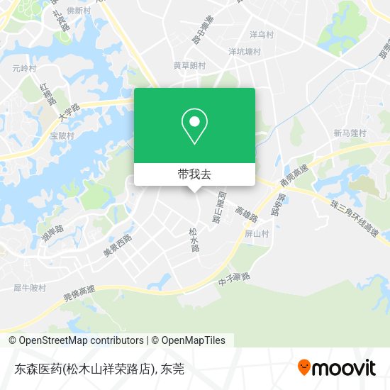 东森医药(松木山祥荣路店)地图