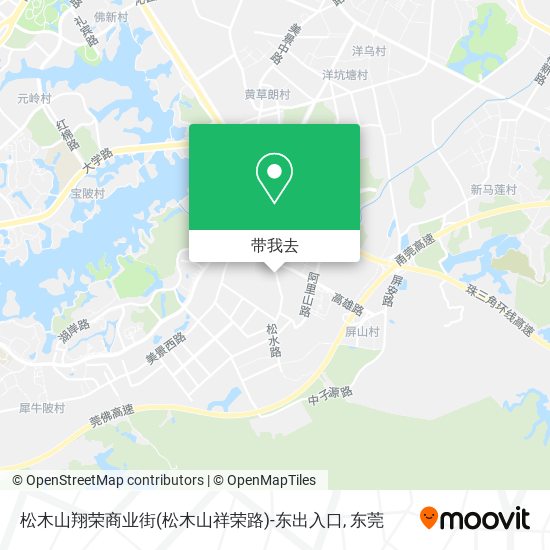 松木山翔荣商业街(松木山祥荣路)-东出入口地图