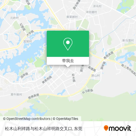 松木山利祥路与松木山祥明路交叉口地图