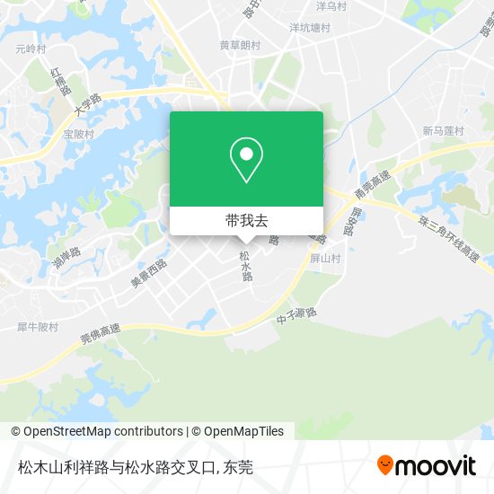 松木山利祥路与松水路交叉口地图