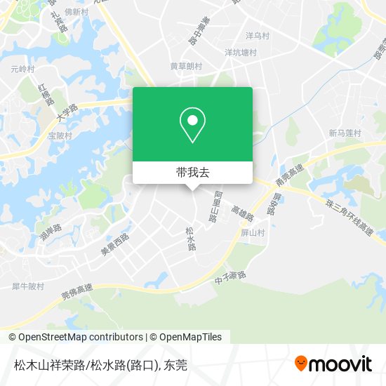 松木山祥荣路/松水路(路口)地图