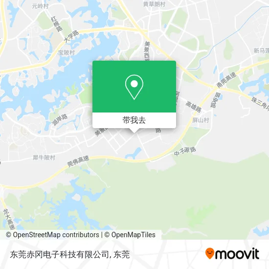 东莞赤冈电子科技有限公司地图