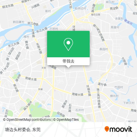 塘边头村委会地图