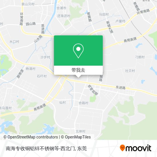 南海专收铜铝锌不锈钢等-西北门地图
