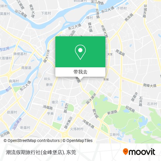 潮流假期旅行社(金峰堡店)地图