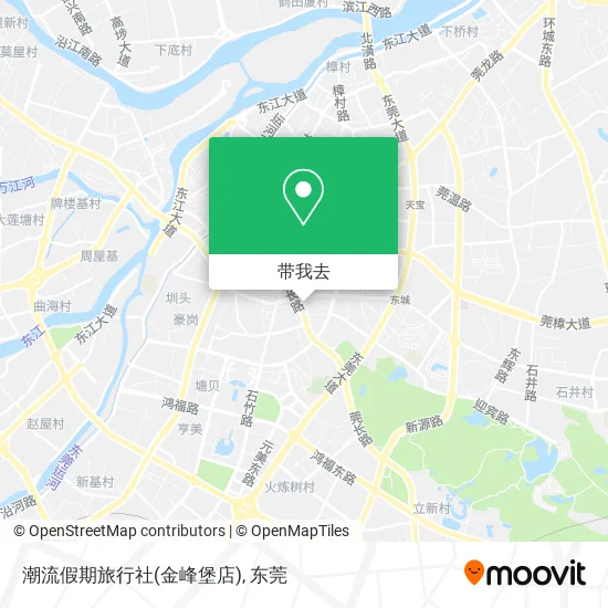 潮流假期旅行社(金峰堡店)地图