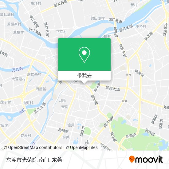 东莞市光荣院-南门地图