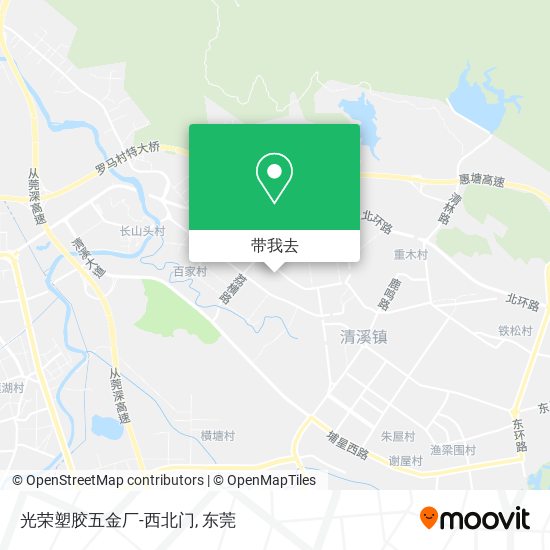 光荣塑胶五金厂-西北门地图
