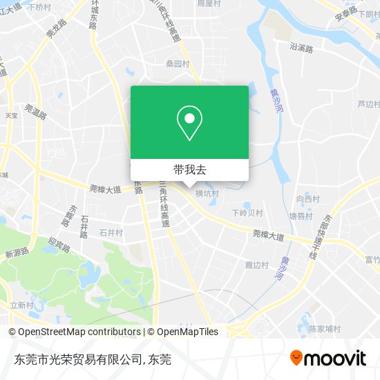 东莞市光荣贸易有限公司地图