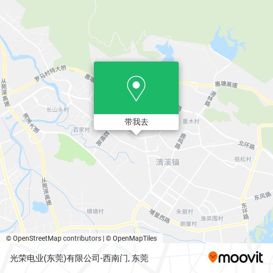光荣电业(东莞)有限公司-西南门地图