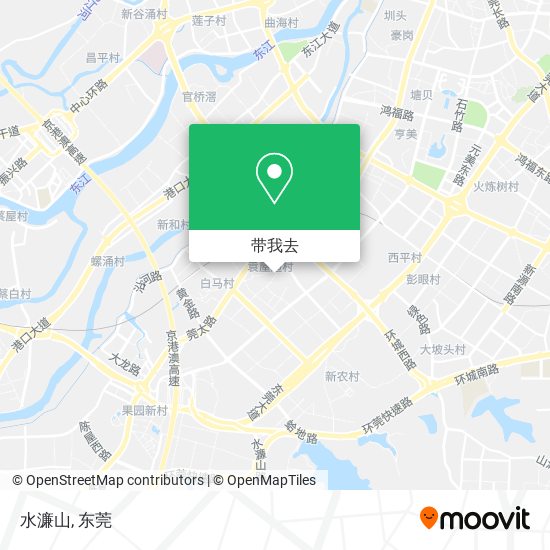 水濂山地图