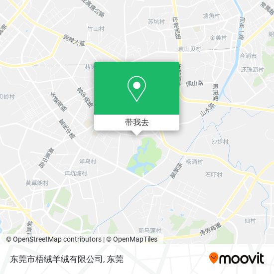 东莞市梧绒羊绒有限公司地图