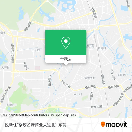 悦新住宿(蛟乙塘商业大道北)地图