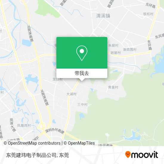 东莞建玮电子制品公司地图