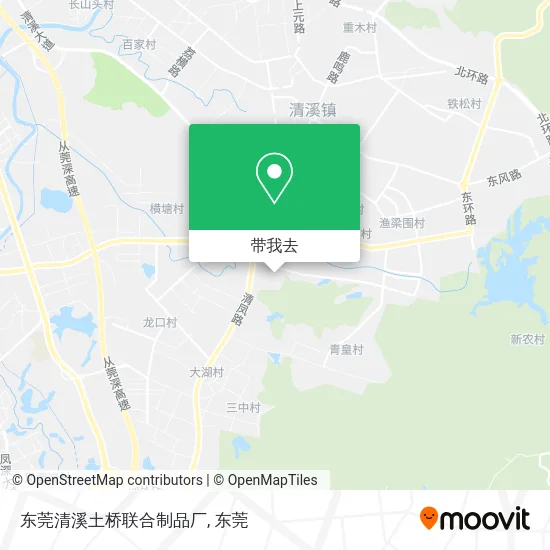 东莞清溪土桥联合制品厂地图