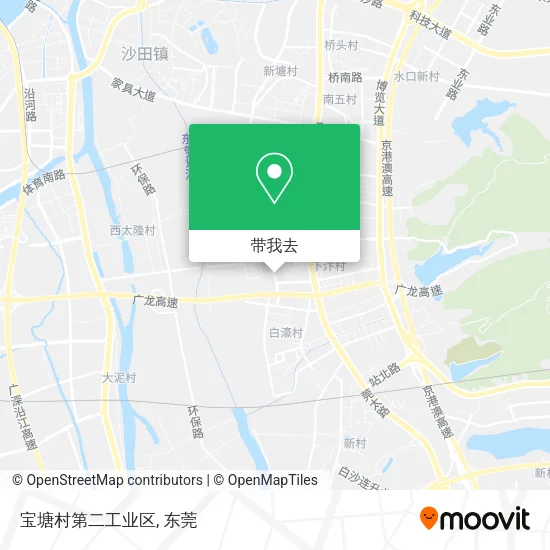 宝塘村第二工业区地图