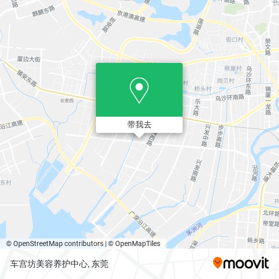 车宫坊美容养护中心地图