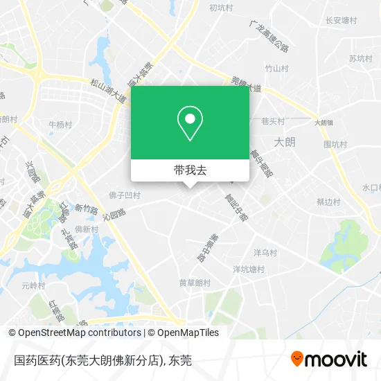 国药医药(东莞大朗佛新分店)地图