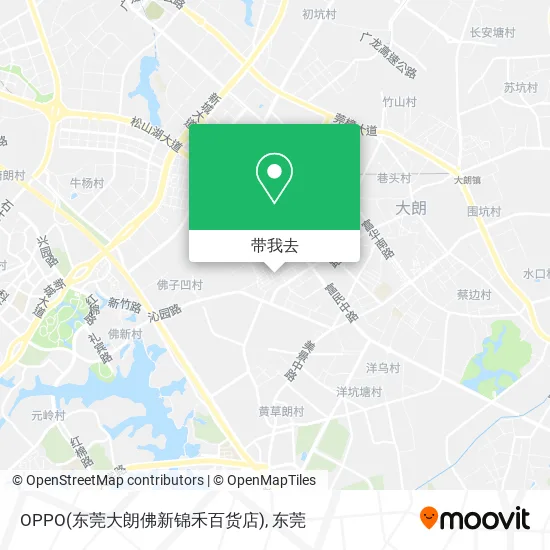 OPPO(东莞大朗佛新锦禾百货店)地图