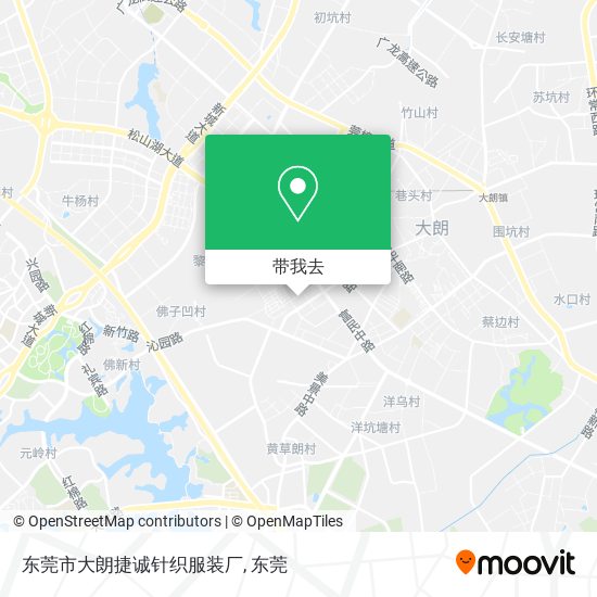 东莞市大朗捷诚针织服装厂地图