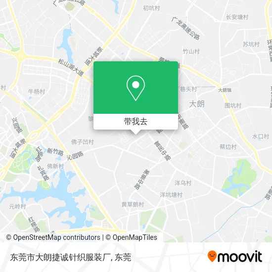 东莞市大朗捷诚针织服装厂地图
