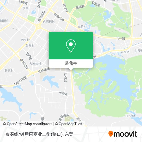 京深线/钟屋围商业二街(路口)地图